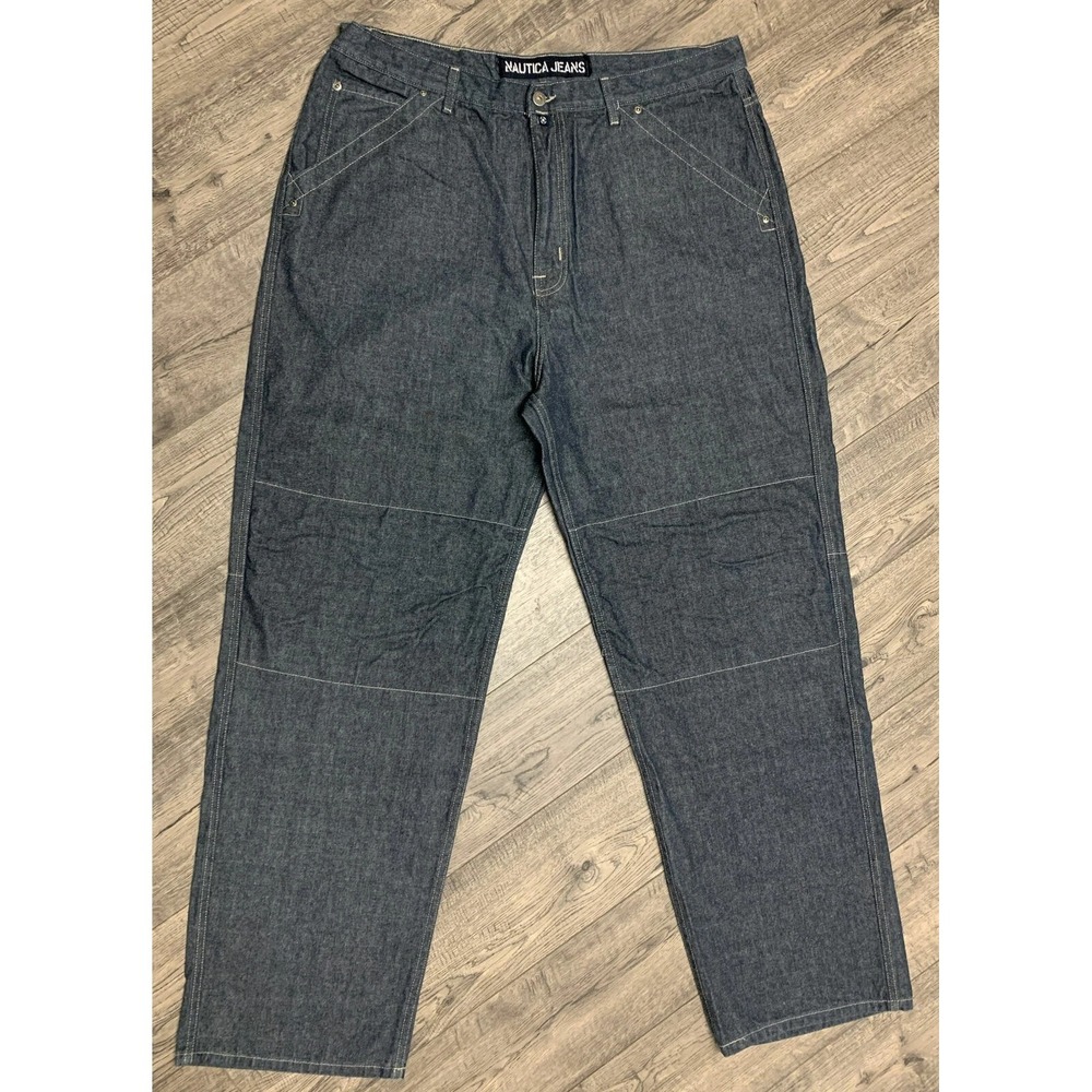Nautica Size 40W x 34L Blue Jeans Dark Wash Great Quality